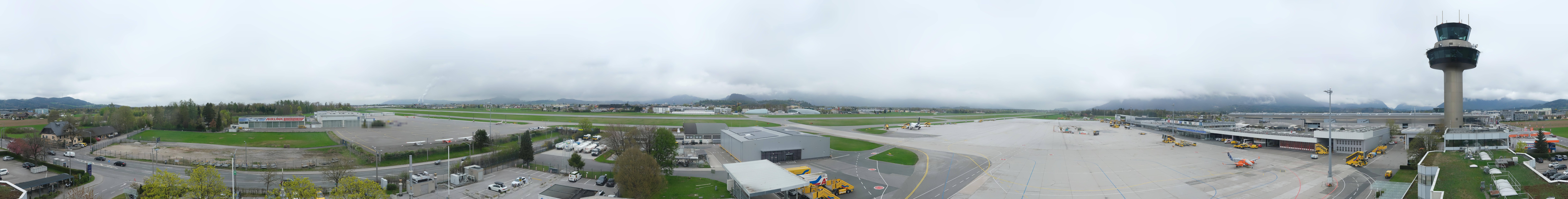 Archiv Foto Webcam Flughafen Salzburg
