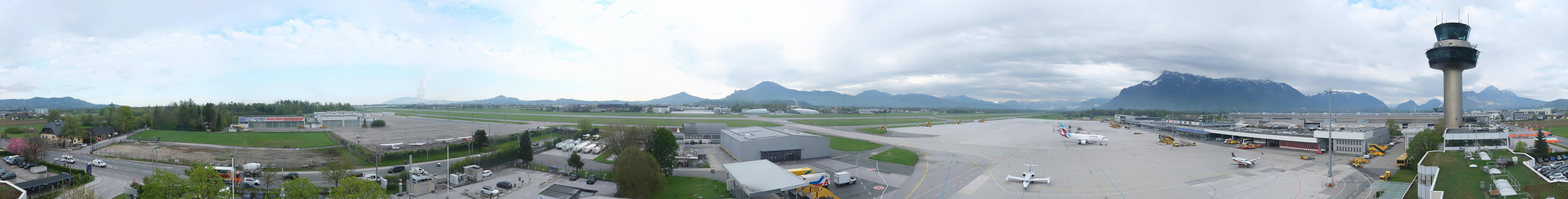 Archived image Webcam Salzburg Airport Panorama
