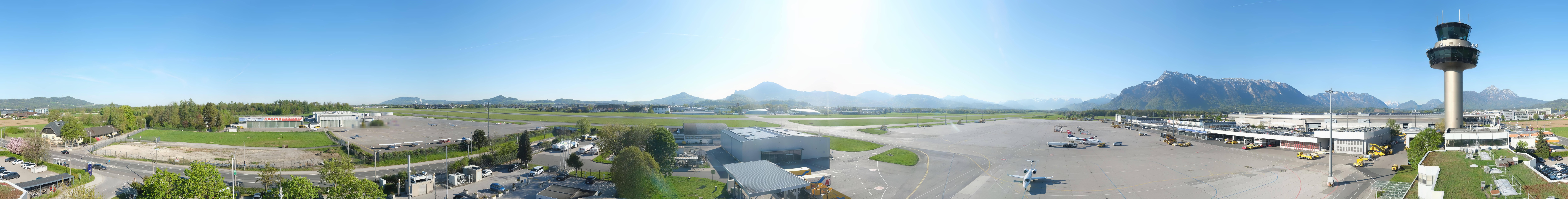 Archiv Foto Webcam Flughafen Salzburg