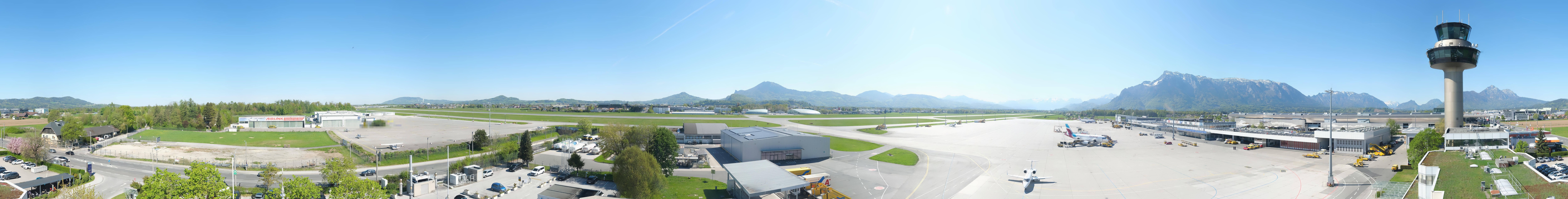 Archiv Foto Webcam Flughafen Salzburg