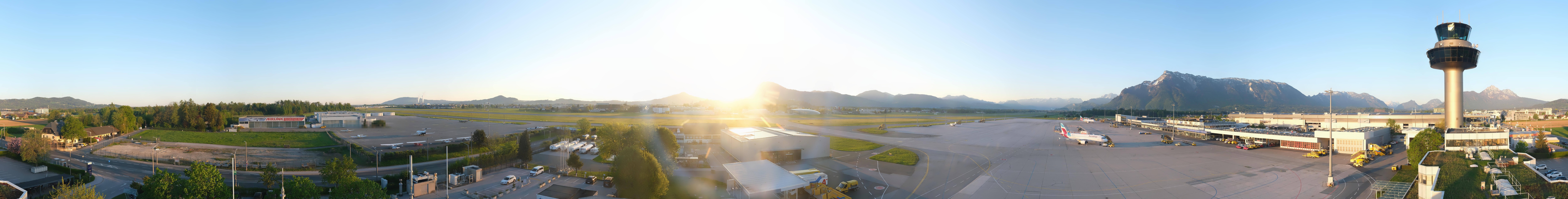 Archiv Foto Webcam Flughafen Salzburg