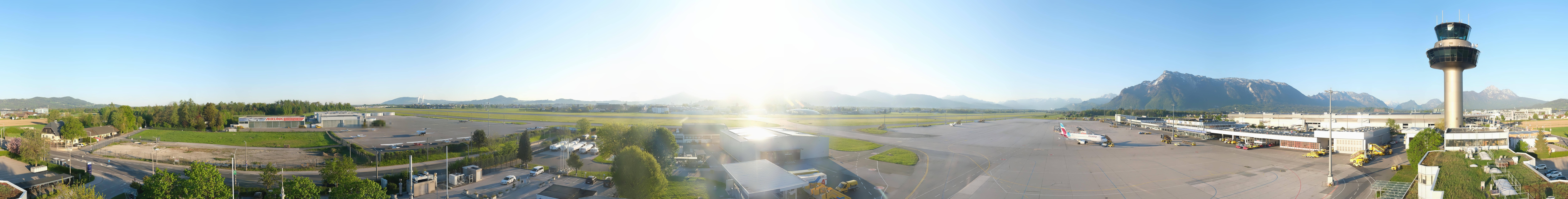 Archiv Foto Webcam Flughafen Salzburg