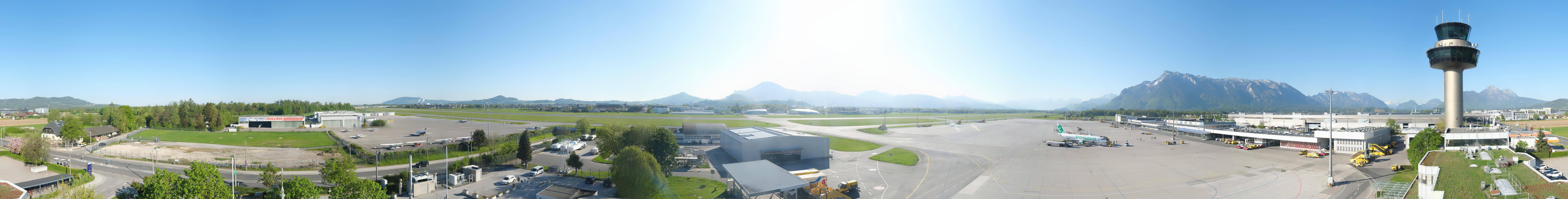 Archiv Foto Webcam Flughafen Salzburg
