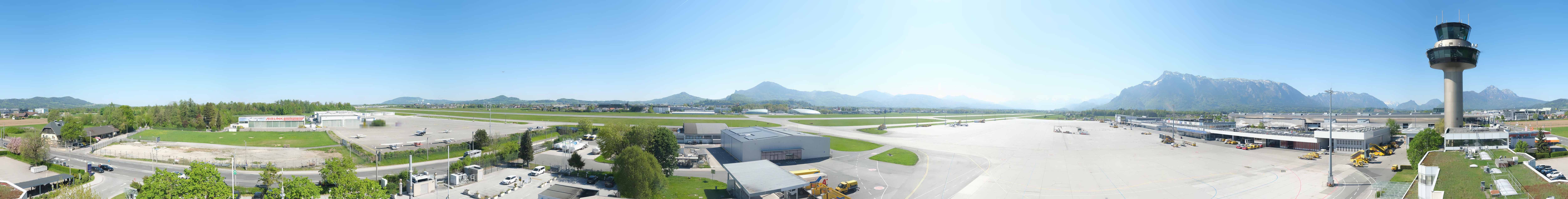 Archiv Foto Webcam Flughafen Salzburg