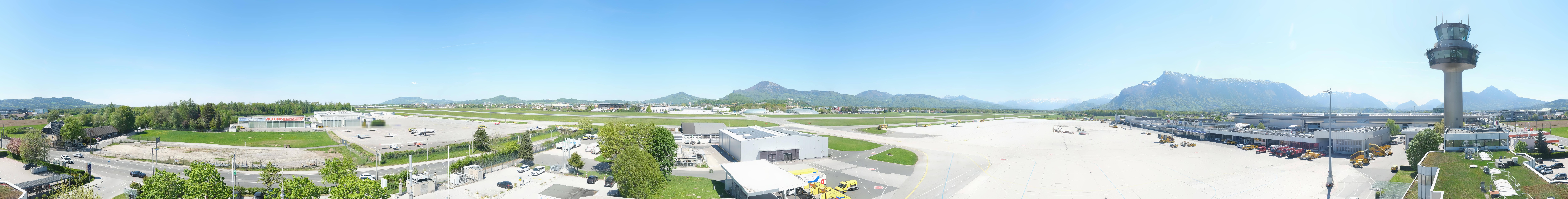 Archiv Foto Webcam Flughafen Salzburg