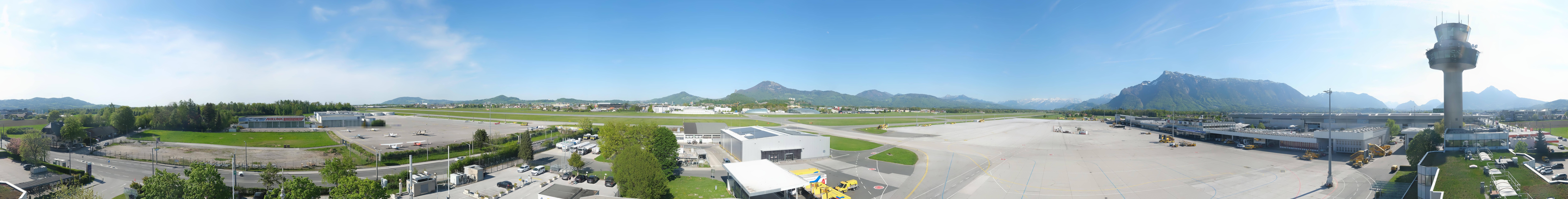Archiv Foto Webcam Flughafen Salzburg
