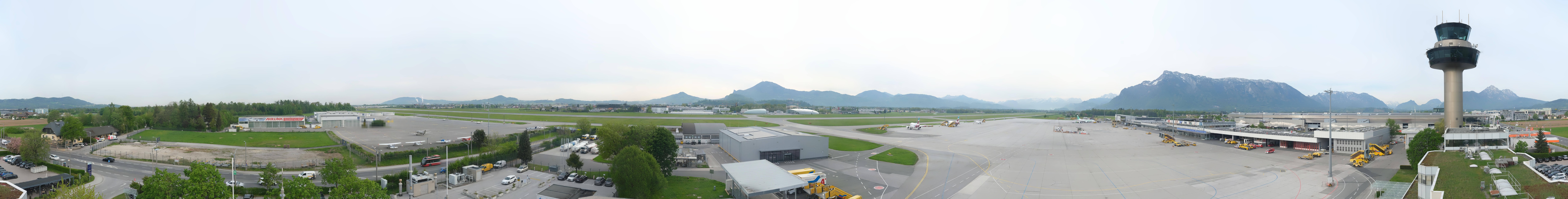 Archiv Foto Webcam Flughafen Salzburg