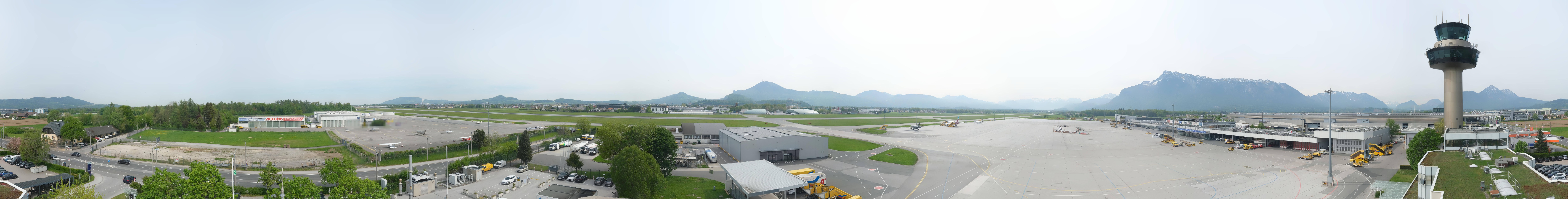 Archiv Foto Webcam Flughafen Salzburg