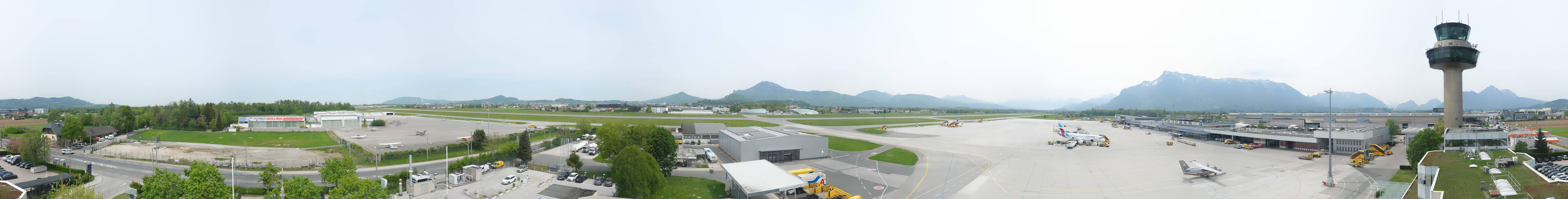 Archiv Foto Webcam Flughafen Salzburg
