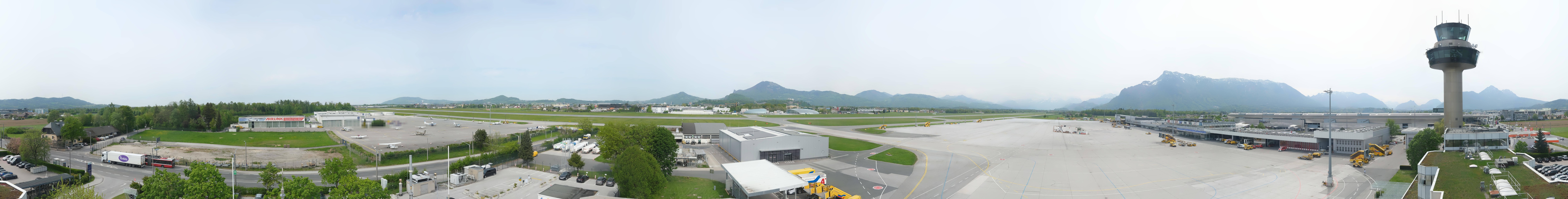 Archiv Foto Webcam Flughafen Salzburg