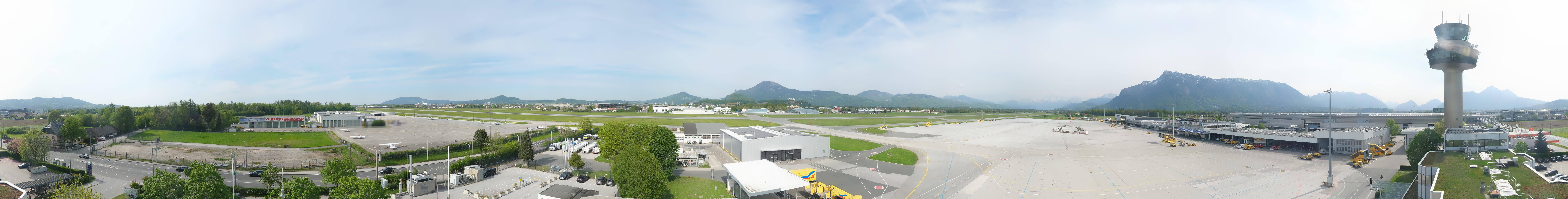 Archiv Foto Webcam Flughafen Salzburg