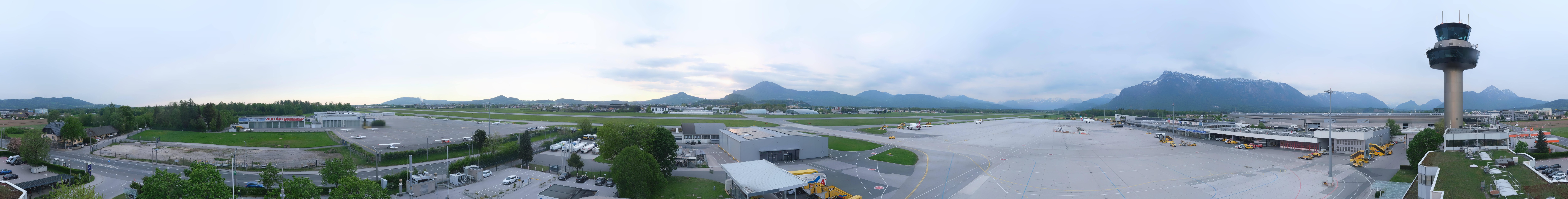 Archiv Foto Webcam Flughafen Salzburg