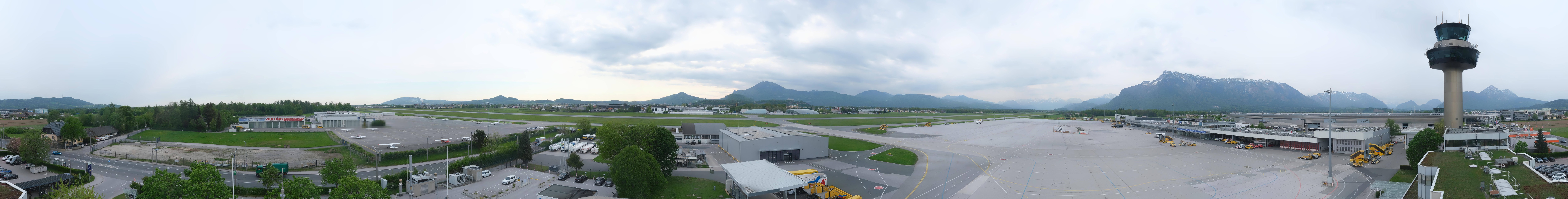Archiv Foto Webcam Flughafen Salzburg