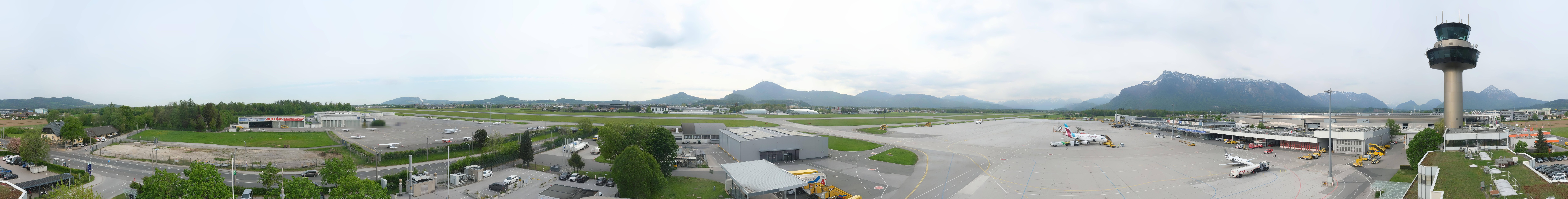 Archiv Foto Webcam Flughafen Salzburg