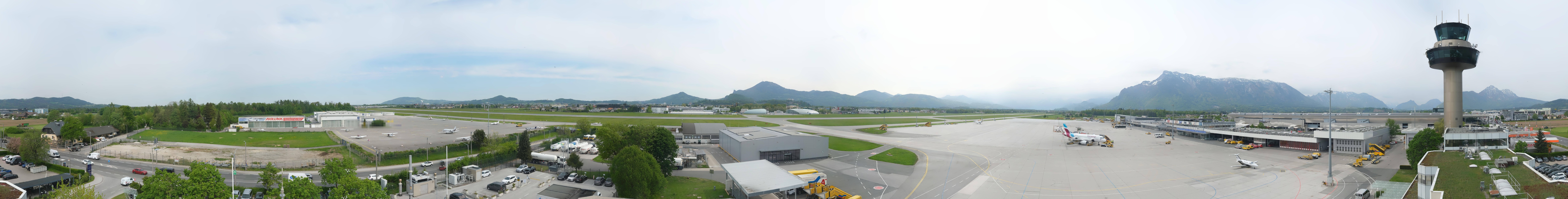 Archiv Foto Webcam Flughafen Salzburg