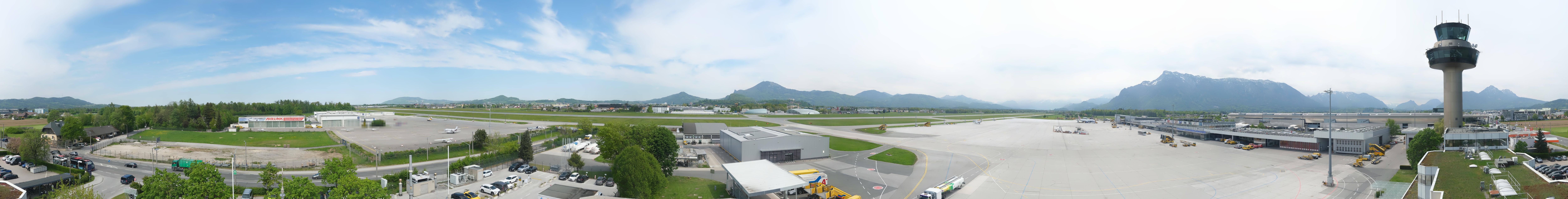 Archiv Foto Webcam Flughafen Salzburg