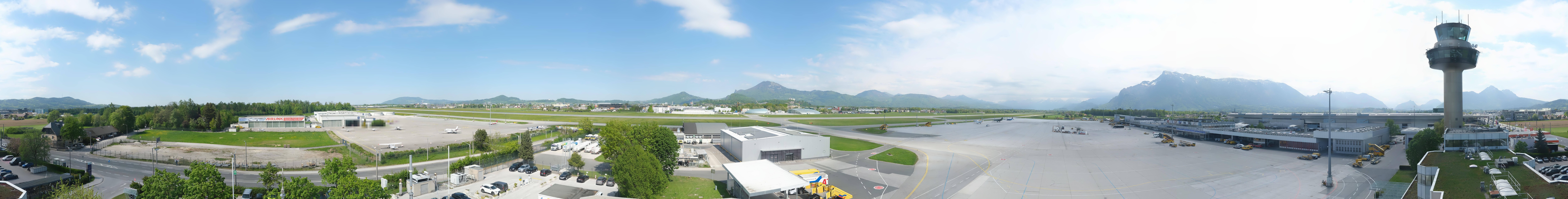 Archiv Foto Webcam Flughafen Salzburg