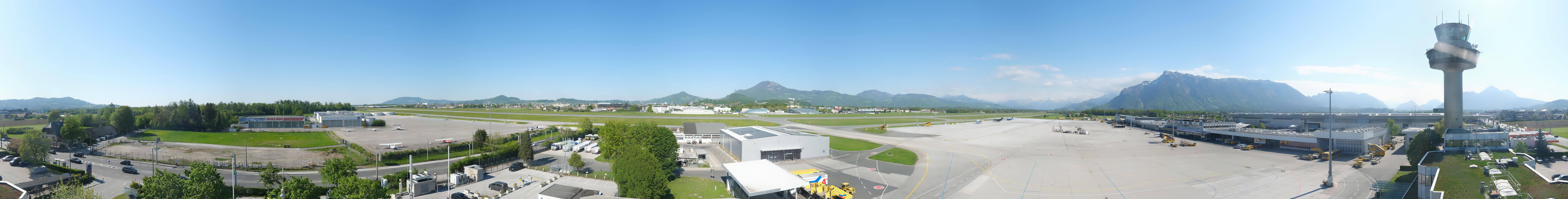 Archiv Foto Webcam Flughafen Salzburg