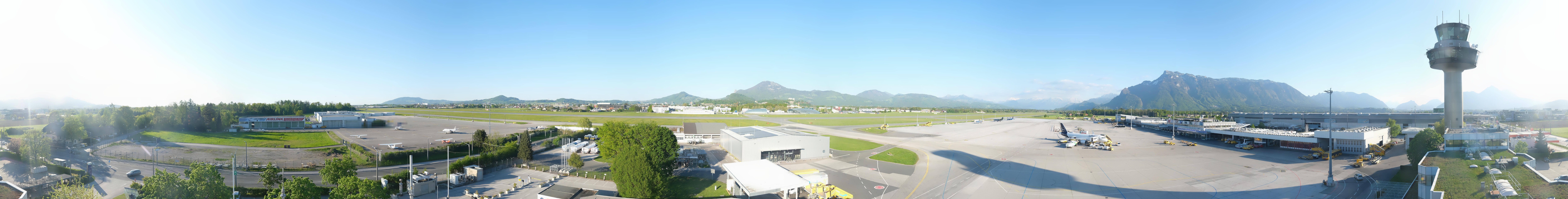 Archiv Foto Webcam Flughafen Salzburg