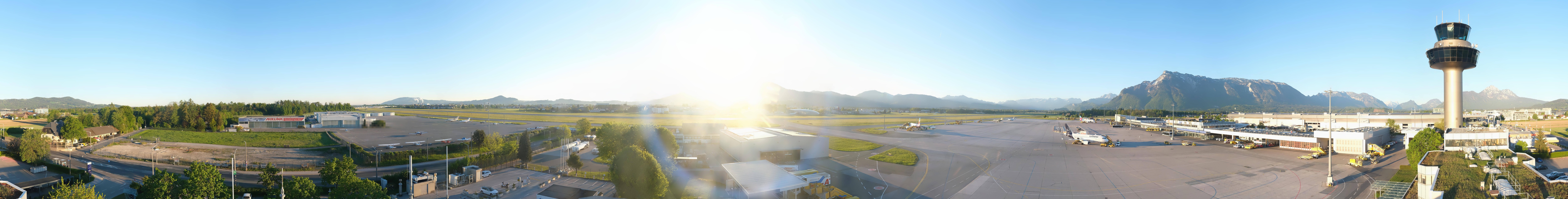 Archiv Foto Webcam Flughafen Salzburg