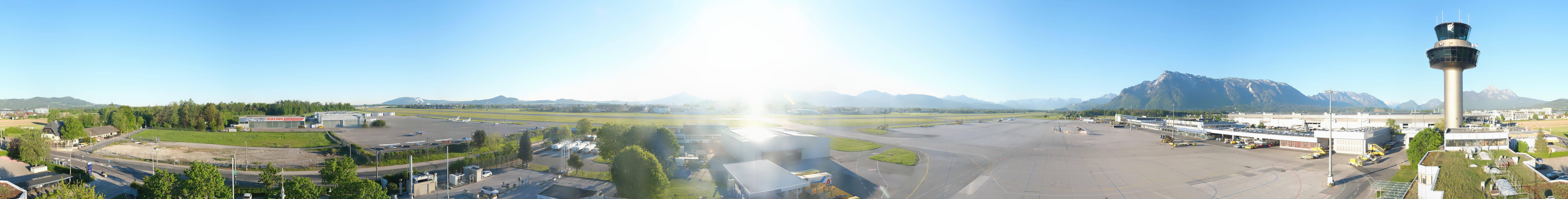 Archiv Foto Webcam Flughafen Salzburg