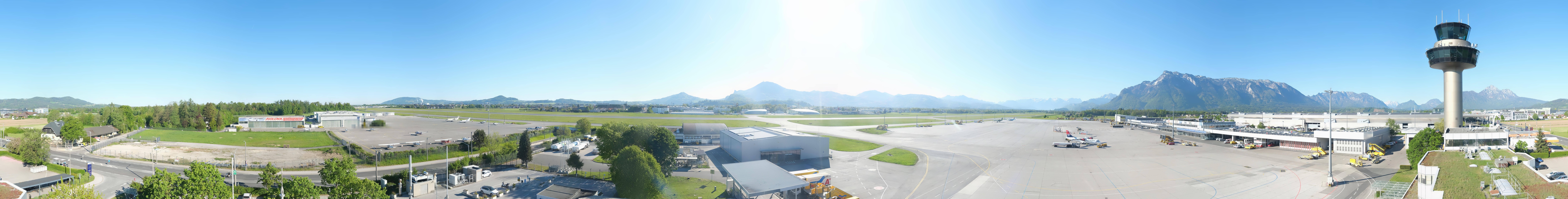 Archiv Foto Webcam Flughafen Salzburg
