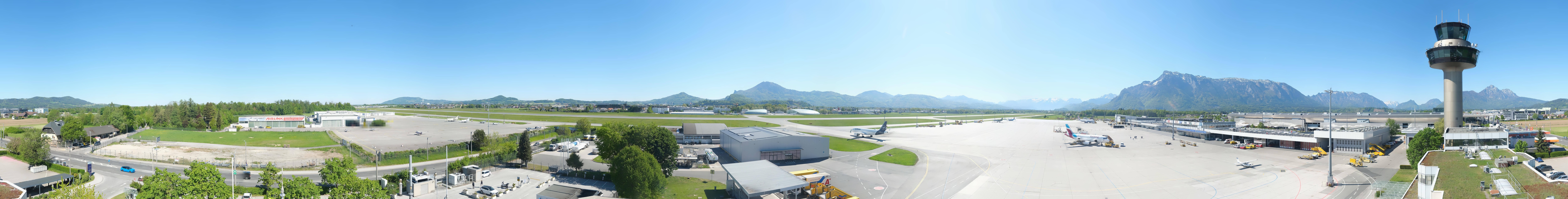 Archiv Foto Webcam Flughafen Salzburg