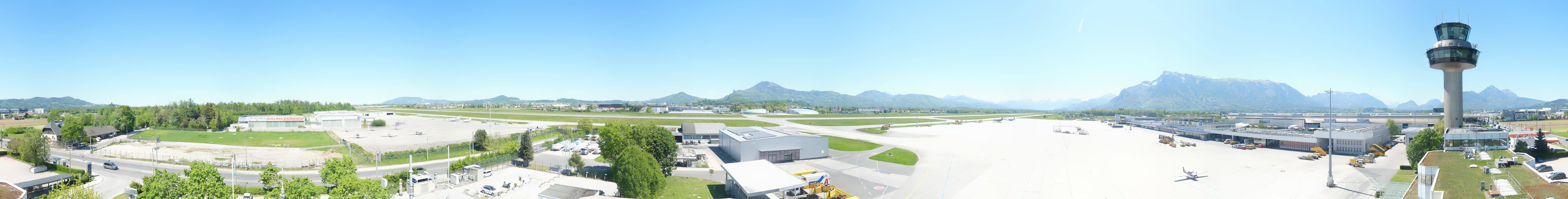 Archiv Foto Webcam Flughafen Salzburg