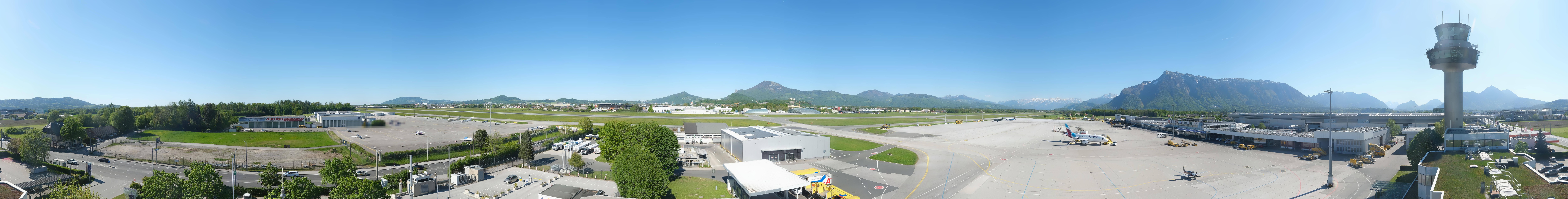 Archiv Foto Webcam Flughafen Salzburg