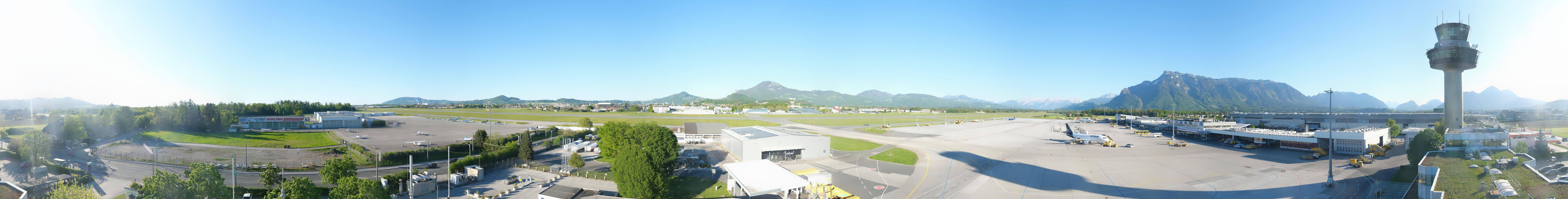 Archiv Foto Webcam Flughafen Salzburg