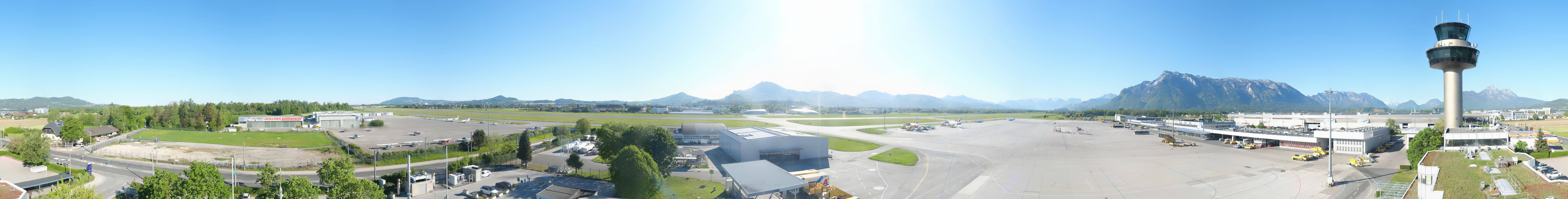 Archived image Webcam Salzburg Airport Panorama