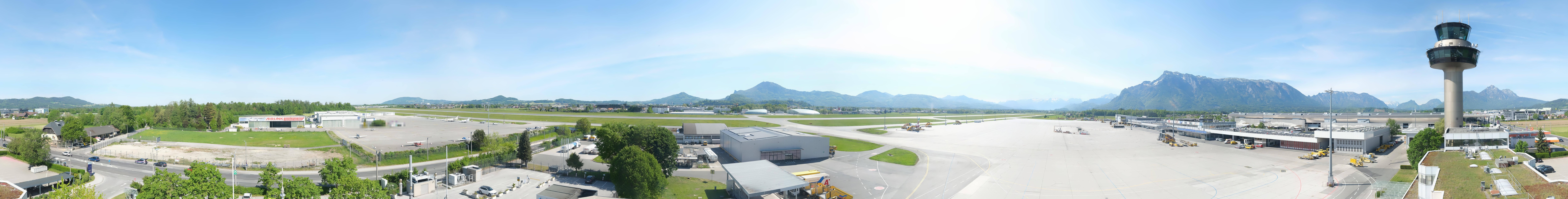 Archived image Webcam Salzburg Airport Panorama