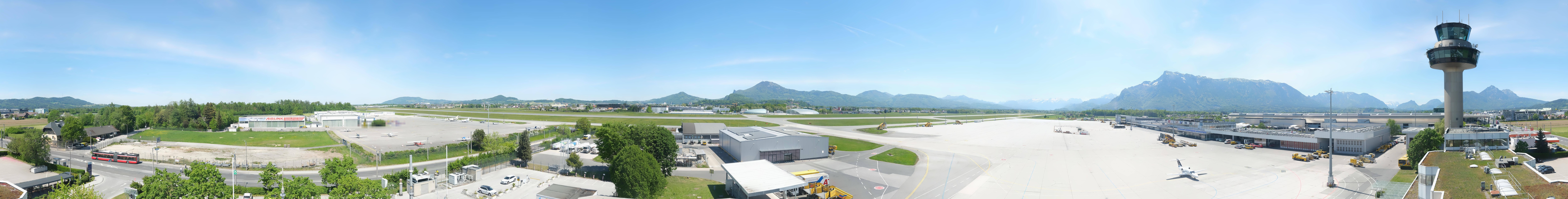 Archiv Foto Webcam Flughafen Salzburg