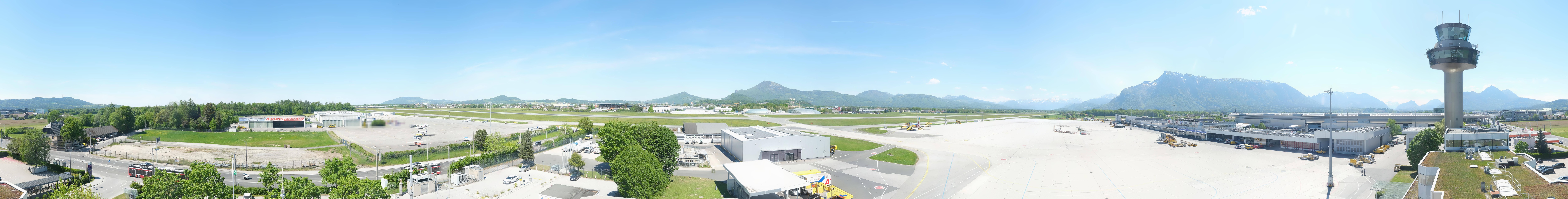 Archiv Foto Webcam Flughafen Salzburg