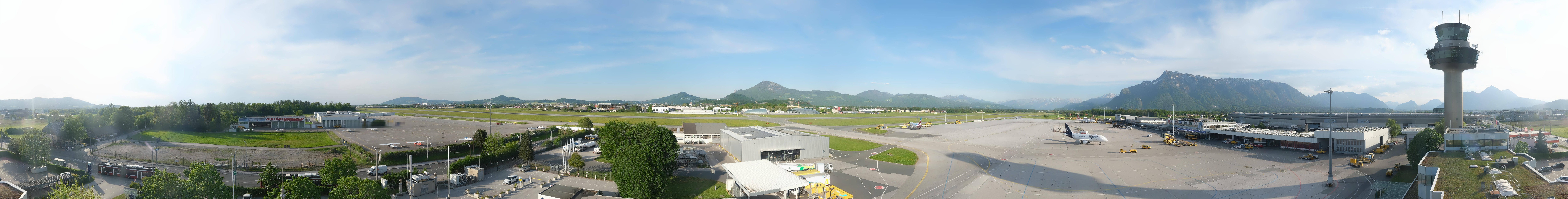 Archiv Foto Webcam Flughafen Salzburg