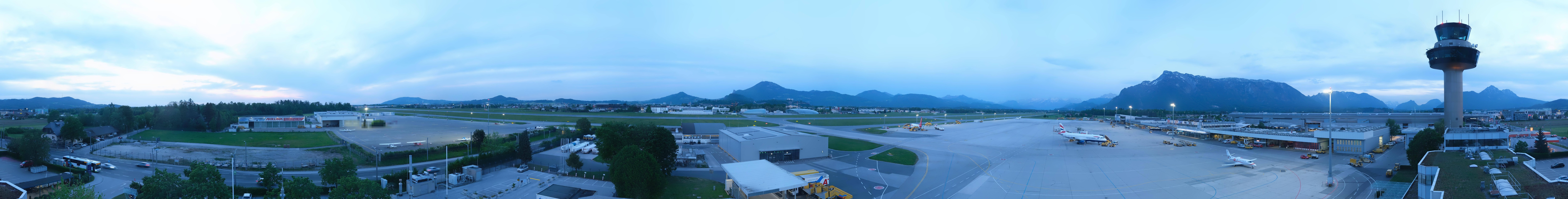 Archiv Foto Webcam Flughafen Salzburg