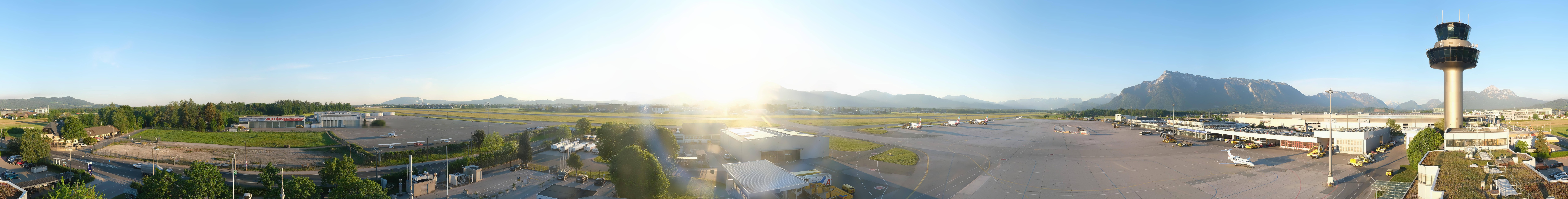 Archiv Foto Webcam Flughafen Salzburg