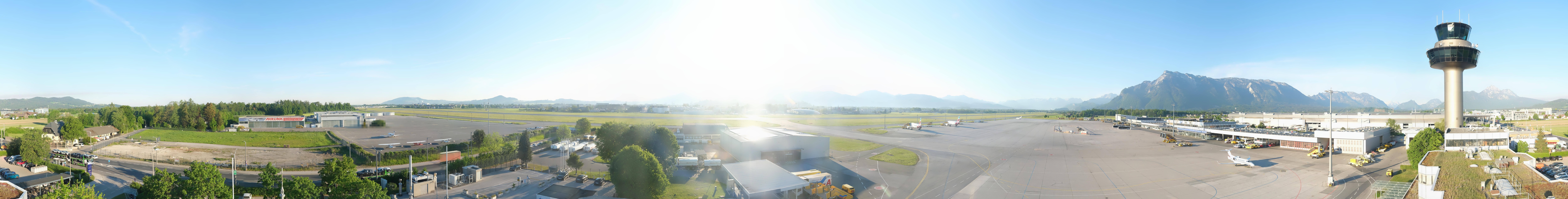 Archiv Foto Webcam Flughafen Salzburg