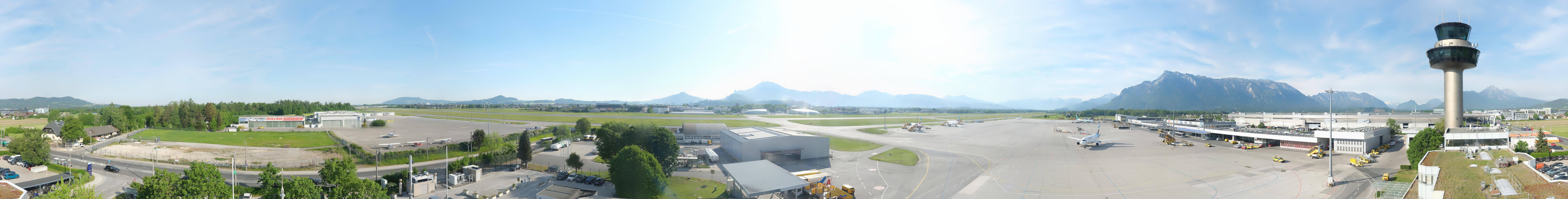 Archiv Foto Webcam Flughafen Salzburg