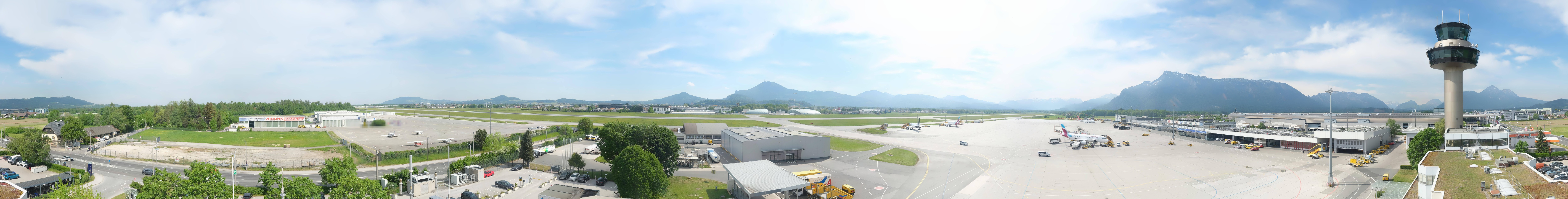 Archiv Foto Webcam Flughafen Salzburg