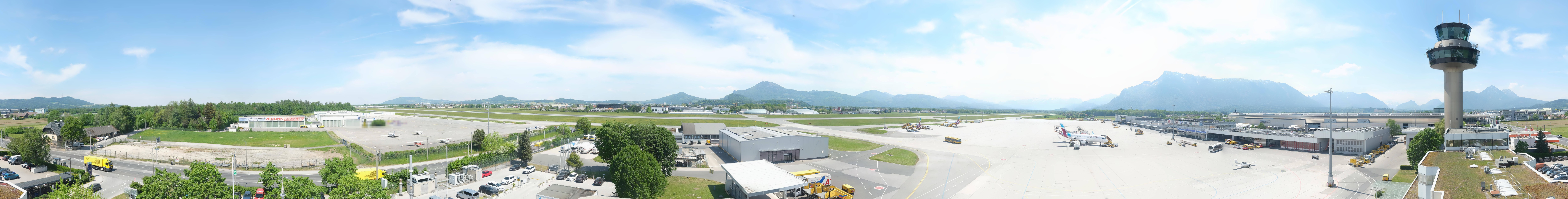 Archiv Foto Webcam Flughafen Salzburg