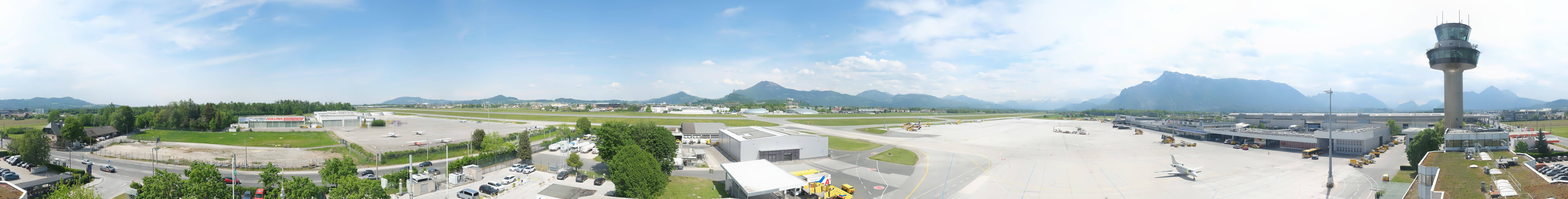 Archiv Foto Webcam Flughafen Salzburg