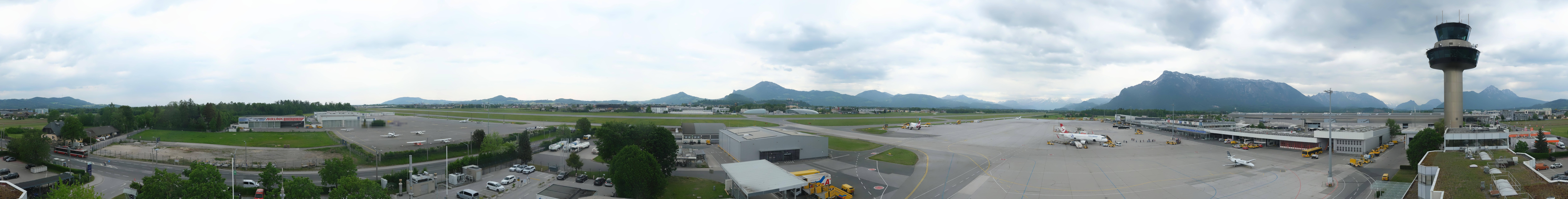Archiv Foto Webcam Flughafen Salzburg