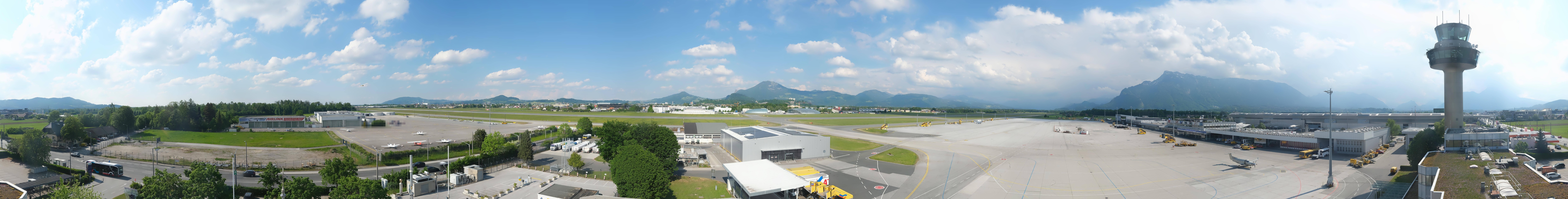Archived image Webcam Salzburg Airport Panorama