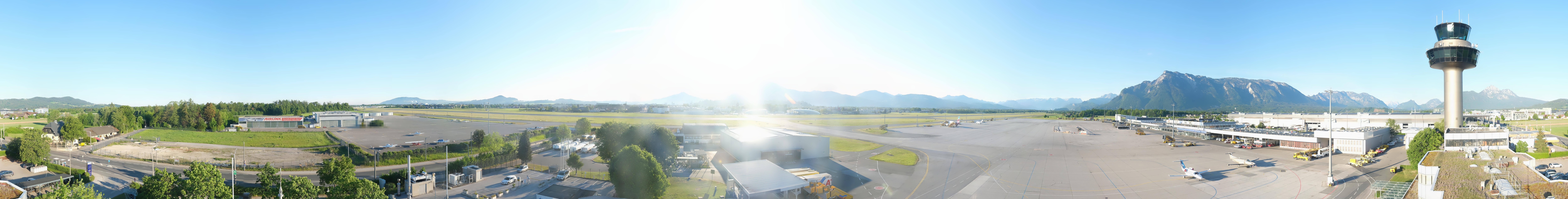 Archiv Foto Webcam Flughafen Salzburg