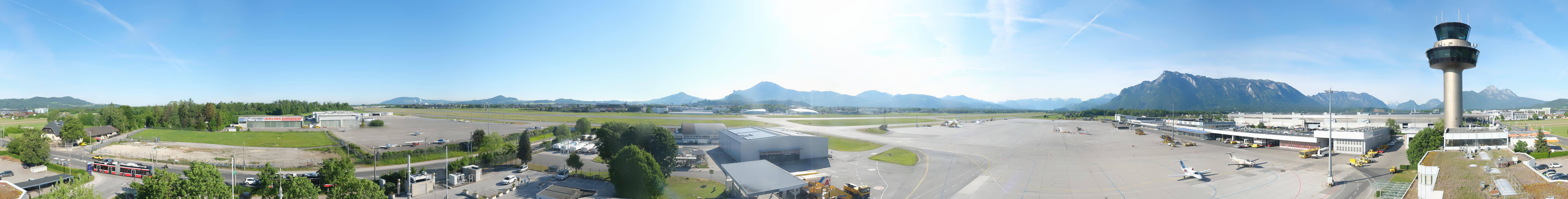 Archiv Foto Webcam Flughafen Salzburg