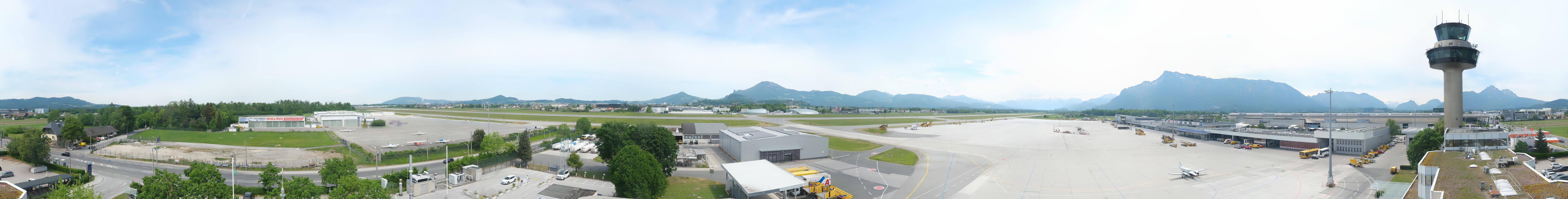 Archiv Foto Webcam Flughafen Salzburg