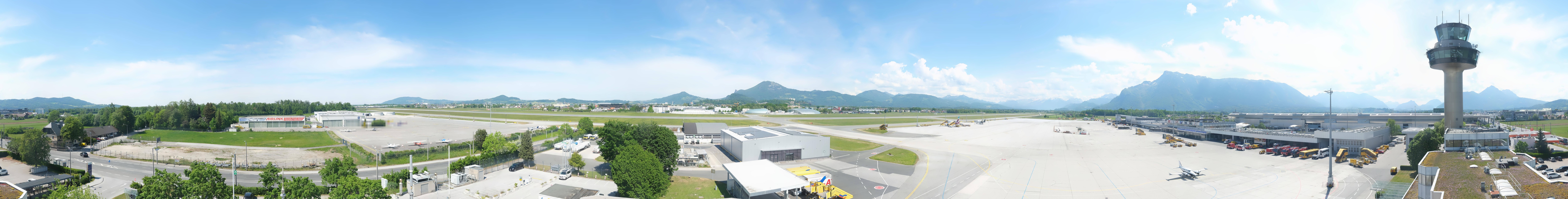 Archiv Foto Webcam Flughafen Salzburg