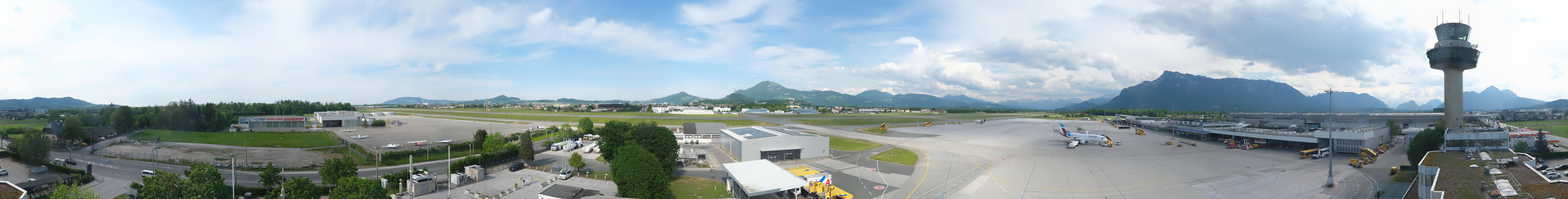 Archiv Foto Webcam Flughafen Salzburg