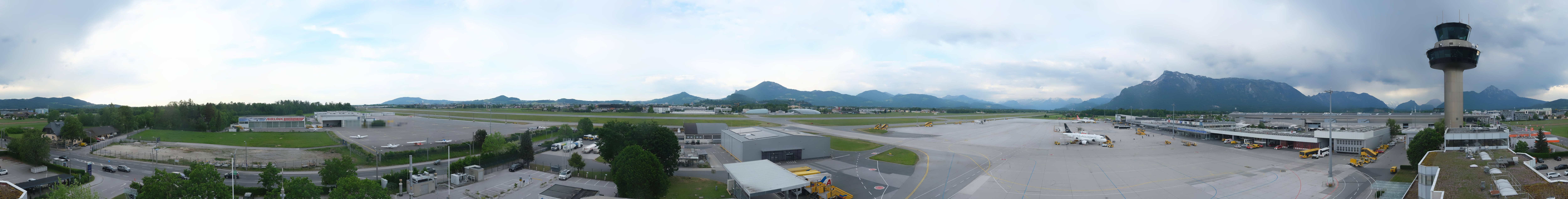 Archiv Foto Webcam Flughafen Salzburg